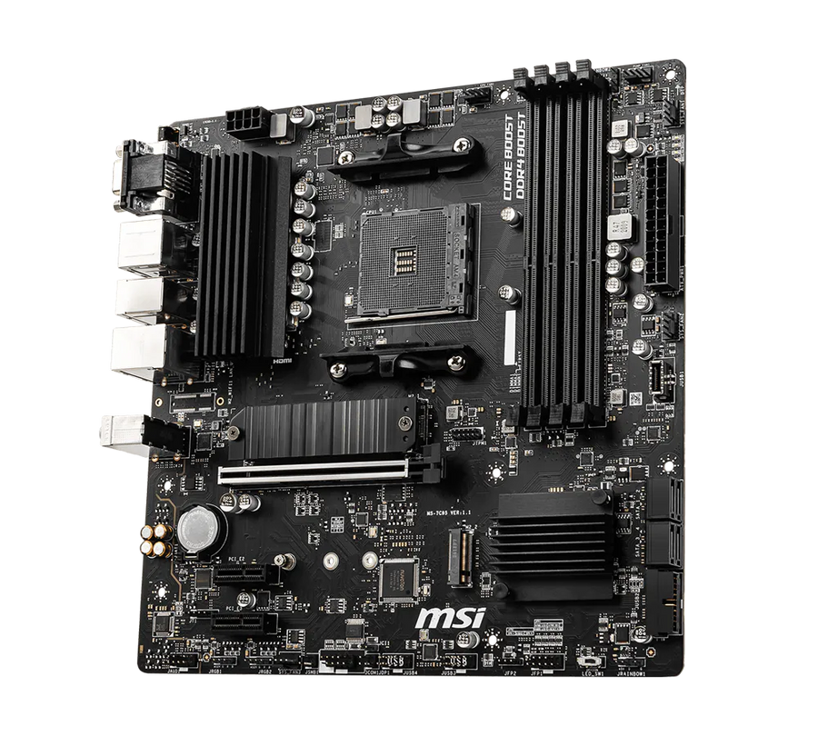 MSI B550M PRO-VDH Motherboard | AMD Socket AM4 · B550 Chipset | Micro-ATX | 4x DDR4 up to 128GB · 4400MHz (OC) | PCIe 4.