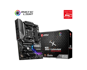 MSI MAG B550 Tomahawk | AMD AM4 ATX Motherboard | DDR4 5100+ | PCIe 4.0 | Dual M.2 with Shield Frozr | Dual LAN (2.5G + 1G) | USB 3.2 Gen 2 Type-C | For Ryzen 3000/4000/5000 Series