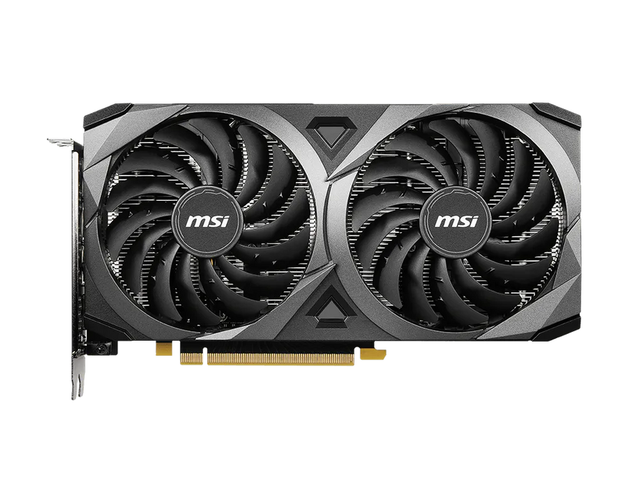 MSI GeForce RTX 3060 VENTUS 2X 12G OC Graphics Card | 12GB GDDR6 · 15 Gbps · 192-bit | 1807 MHz Boost · 3584 CUDA Cores 