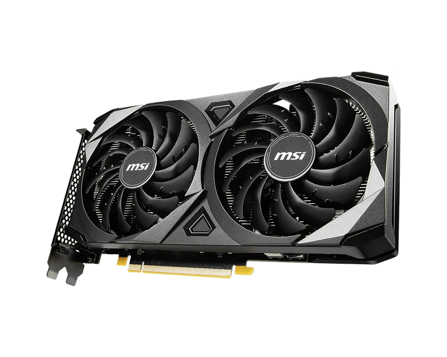 MSI GeForce RTX 3060 VENTUS 2X 12G OC Graphics Card | 12GB GDDR6 · 15 Gbps · 192-bit | 1807 MHz Boost · 3584 CUDA Cores 