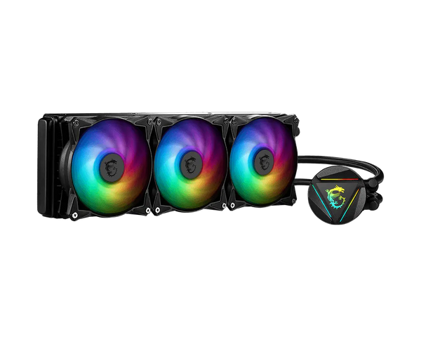 MSI MAG CORELIQUID 360R V2 AIO CPU Wasserkühlung, drehbarer ARGB-Blockkopf, integrierte Kühlerpumpe, Split-Flow Wasserkühlung, verdampfungssichere ...