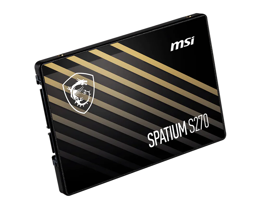 MSI SPATIUM S270 240GB 2.5" Internal SSD | SATA III 6Gb/s · 500/400 MB/s | 3D NAND · Phison S11 | 110 TBW · 5-Year Warra