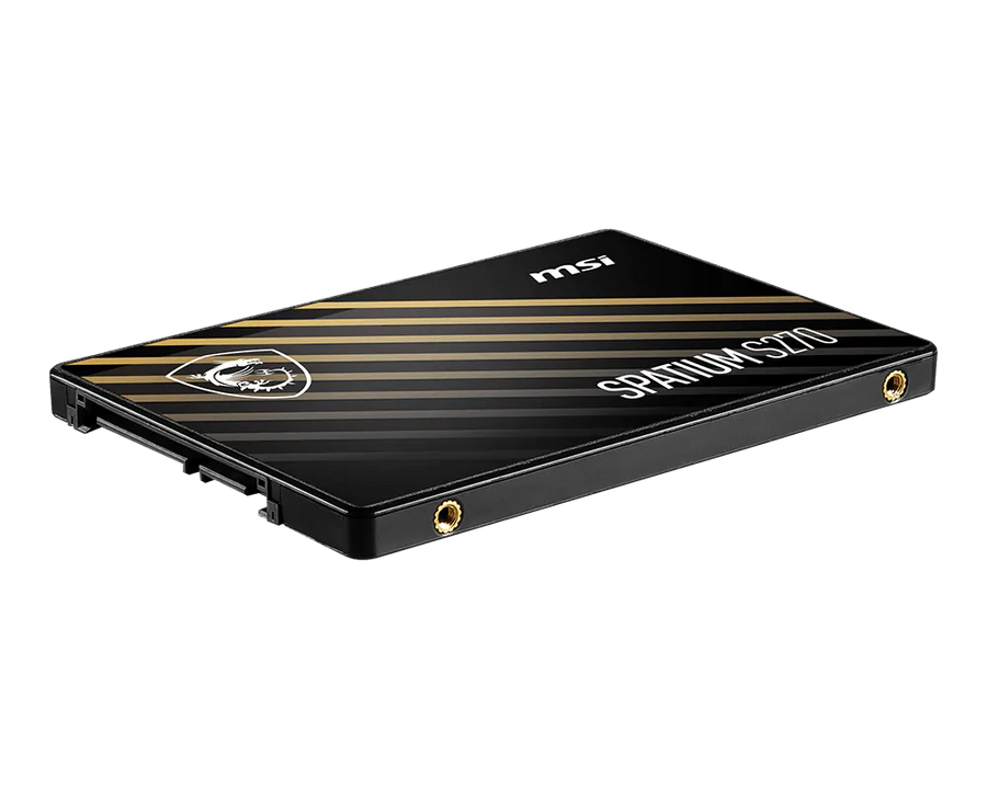 MSI SPATIUM S270 240GB 2.5" Internal SSD | SATA III 6Gb/s · 500/400 MB/s | 3D NAND · Phison S11 | 110 TBW · 5-Year Warra