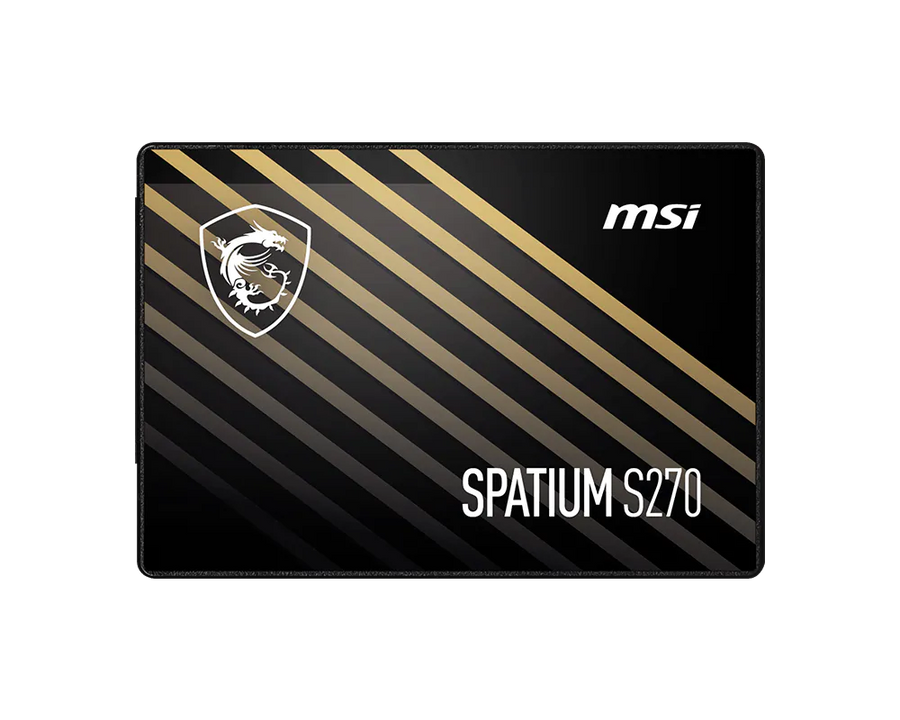 MSI SPATIUM S270 240GB 2.5" Internal SSD | SATA III 6Gb/s · 500/400 MB/s | 3D NAND · Phison S11 | 110 TBW · 5-Year Warra