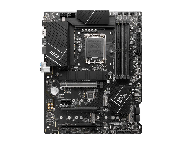 MSI PRO Z790-P | Intel LGA 1700 ATX Motherboard | DDR5 7000+ | PCIe 5.0 | M.2 Shield Frozr | 2.5G LAN | USB 3.2 Gen 2x2 | For Intel 12th/13th/14th Gen | Pro Series