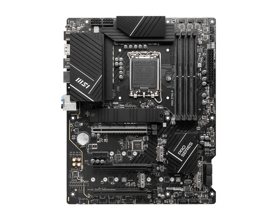 MSI PRO Z790-P | Intel LGA 1700 ATX Motherboard | DDR5 7000+ | PCIe 5.0 | M.2 Shield Frozr | 2.5G LAN | USB 3.2 Gen 2x2 | For Intel 12th/13th/14th Gen | Pro Series