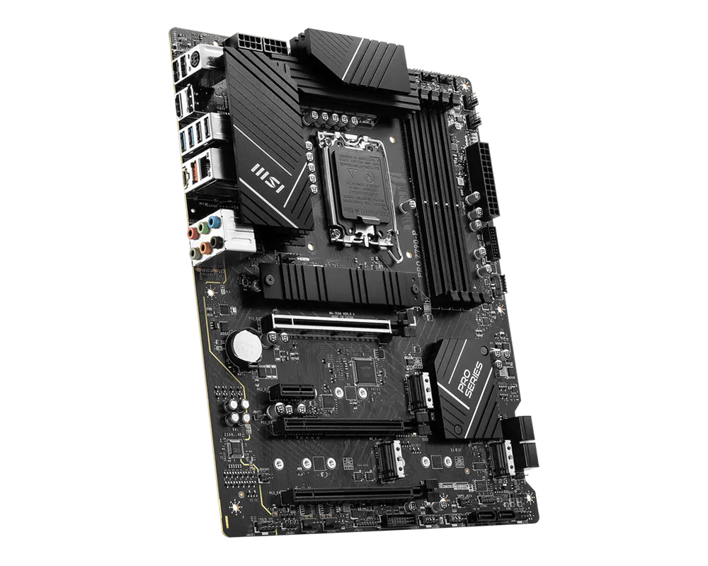MSI PRO Z790-P | Intel LGA 1700 ATX Motherboard | DDR5 7000+ | PCIe 5.0 | M.2 Shield Frozr | 2.5G LAN | USB 3.2 Gen 2x2 | For Intel 12th/13th/14th Gen | Pro Series