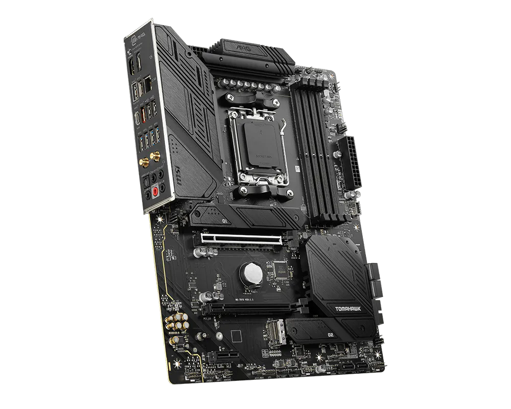 MSI MAG B650 Tomahawk WiFi | AMD AM5 ATX Motherboard | DDR5 7600+ | PCIe 4.0 | 3× M.2 | WiFi 6E | USB 3.2 Gen 2x2 | For Ryzen 7000/8000/9000