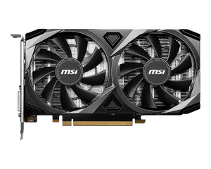 MSI GeForce RTX 3050 VENTUS 2X XS 8G OC Graphics Card | 8GB GDDR6 · 128-bit · 14 Gbps | 2560 CUDA Cores · 1807 MHz Boost | PCIe Gen 4 x8 · HDMI 2.1 + DisplayPort 1.4a + DVI-D | Black