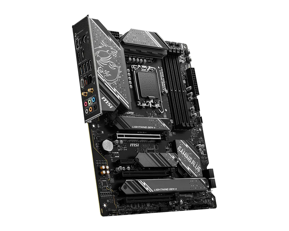 MSI Z790 Gaming Plus WiFi | Intel LGA 1700 ATX Motherboard | DDR5 7200+ | PCIe 5.0 | 4× M.2 with Shield Frozr | WiFi 6E | USB 3.2 Gen 2x2 | For Intel 12th/13th/14th Gen