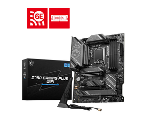 MSI Z790 Gaming Plus WiFi | Intel LGA 1700 ATX Motherboard | DDR5 7200+ | PCIe 5.0 | 4× M.2 with Shield Frozr | WiFi 6E | USB 3.2 Gen 2x2 | For Intel 12th/13th/14th Gen