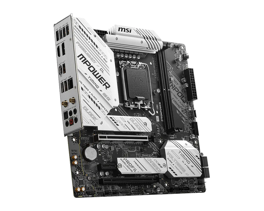 MSI Z790MPOWER | Intel LGA 1700 Micro-ATX Overclocking Motherboard | DDR5 8000+ MT/s | Dual DIMM | PCIe 5.0 | WiFi 6E | EZ Dashboard | For Intel 12th/13th/14th Gen