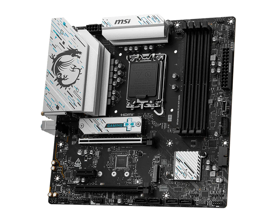 MSI B760M GAMING PLUS WIFI DDR4 Motherboard | Intel B760 · LGA 1700 · 14th/13th/12th Gen | 4 × DDR4 up to 128GB · 5333 M