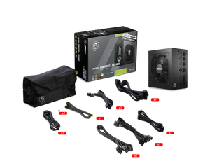 MSI MAG A850GL PCIE5 Fully Modular Gaming Power Supply 850W Black | 80+ Gold + Cybenetics Gold | ATX 3.1 + PCIe 5.1 | Native Dual-Color 12V-2x6 Cable | Compact 140mm | 120mm FDB Fan | 2x Power Excursion | 3x GPU Excursion | NVIDIA RTX 50 Ready