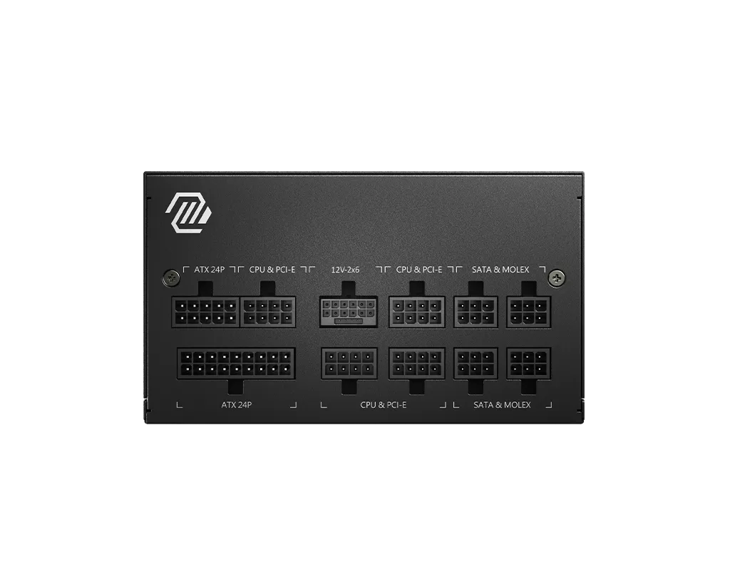 MSI MAG A850GL PCIE5 Fully Modular Gaming Power Supply 850W Black | 80+ Gold + Cybenetics Gold | ATX 3.1 + PCIe 5.1 | Native Dual-Color 12V-2x6 Cable | Compact 140mm | 120mm FDB Fan | 2x Power Excursion | 3x GPU Excursion | NVIDIA RTX 50 Ready