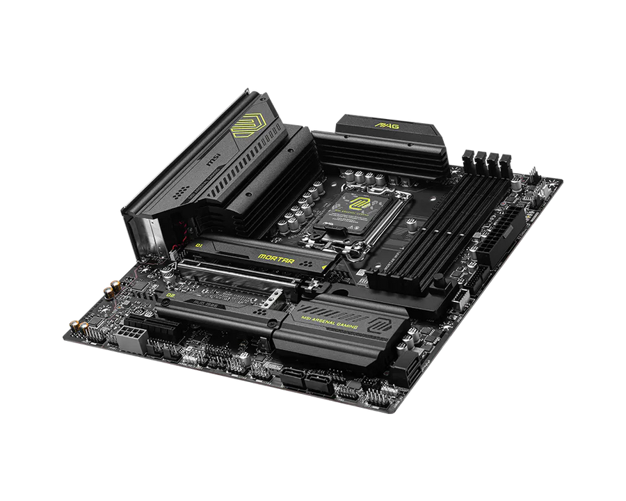 MSI MAG B860M MORTAR WIFI Motherboard | Intel LGA 1851 · B860 Chipset | Micro-ATX | 4x DDR5 up to 256GB · 9200+ MT/s (OC
