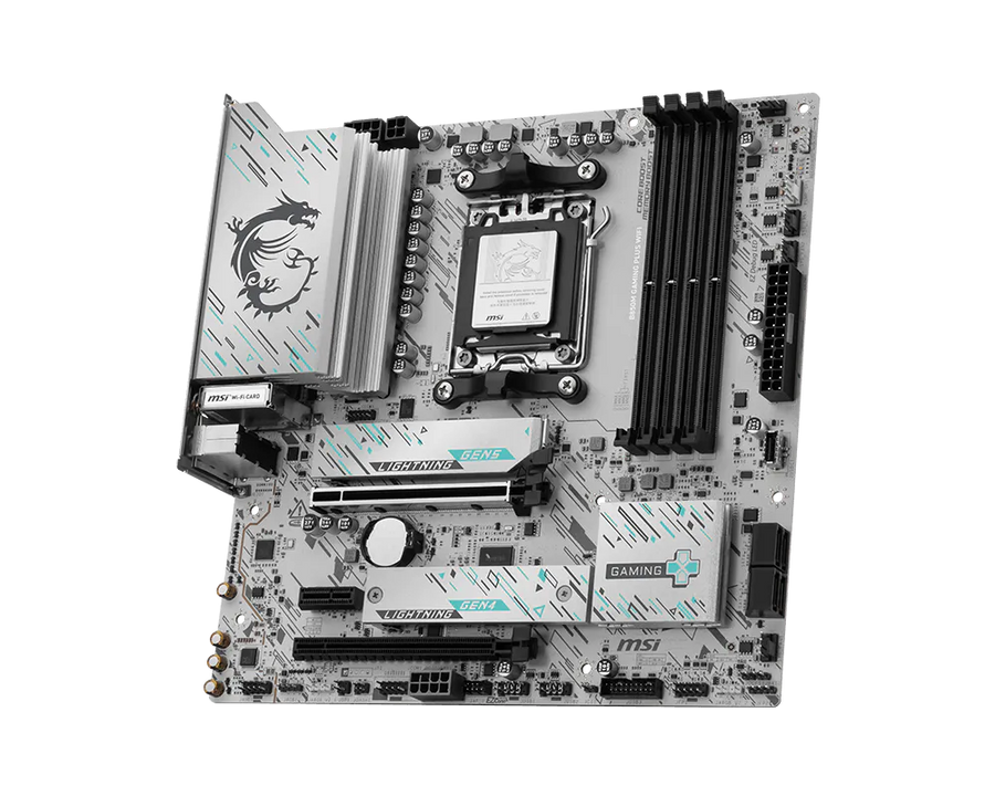 MSI B850M GAMING PLUS WIFI Motherboard | AMD Socket AM5 · B850 Chipset | Micro-ATX | 4x DDR5 up to 256GB · 8200+ MT/s (O