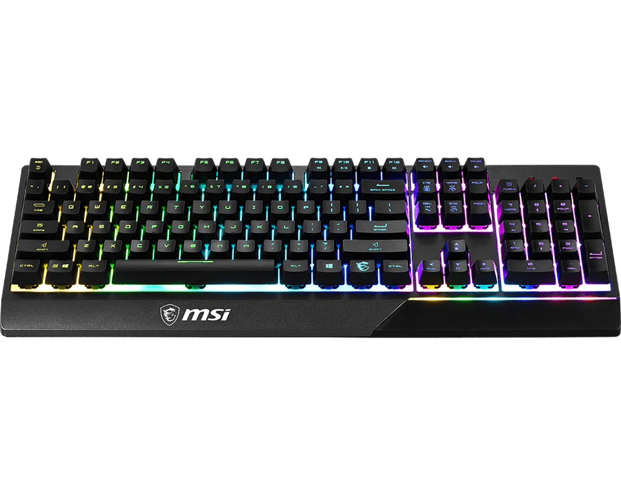 MSI Vigor GK30 Gaming Keyboard | Mechanical-Like Plunger Switches · 12M Keystroke Life | 6-Zone RGB Mystic Light · 7 Eff
