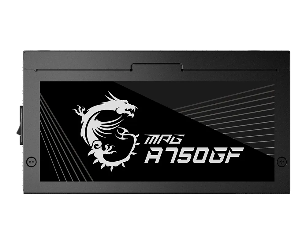 MSI MPG A750GF Gaming Power Supply 750W Black | No Box | 80+ Gold | Fully Modular | 140mm FDB Fan | 100% Japanese 105°C Capacitors | LLC Half-Bridge + DC-DC | 3x PCIe 6+2-Pin | ATX Form Factor | NVIDIA RTX 30/20 + AMD Ready | No Box
