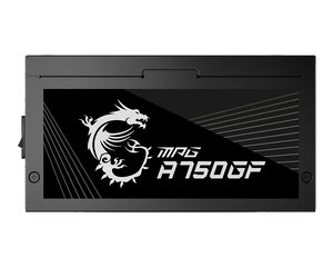 MSI MPG A750GF Gaming Power Supply 750W Black | No Box | 80+ Gold | Fully Modular | 140mm FDB Fan | 100% Japanese 105°C Capacitors | LLC Half-Bridge + DC-DC | 3x PCIe 6+2-Pin | ATX Form Factor | NVIDIA RTX 30/20 + AMD Ready | No Box