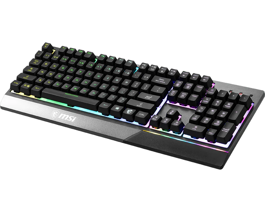 MSI Vigor GK30 Gaming Keyboard | Mechanical-Like Plunger Switches · 12M Keystroke Life | 6-Zone RGB Mystic Light · 7 Eff