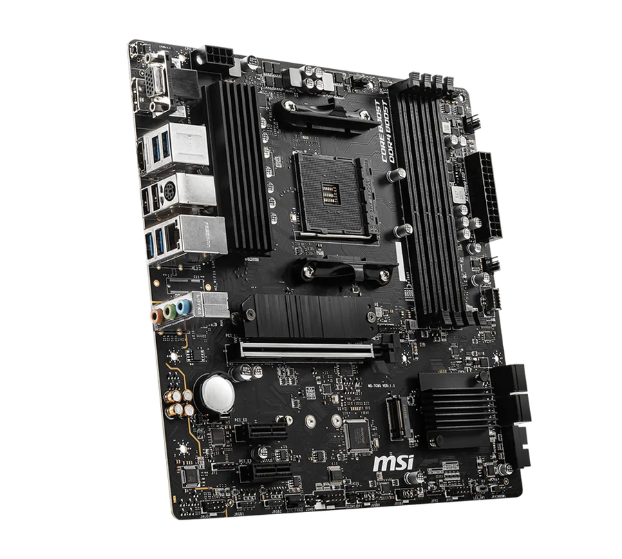 MSI B550M PRO-VDH Motherboard | AMD Socket AM4 · B550 Chipset | Micro-ATX | 4x DDR4 up to 128GB · 4400MHz (OC) | PCIe 4.
