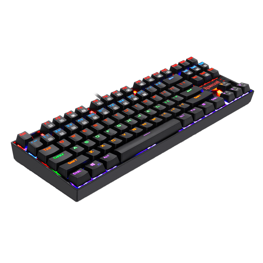 Redragon K552 Kumara Mechanical Gaming Keyboard | 87 Keys · TKL | Outemu Brown Switches | RGB · 19 Lighting Modes | Doub