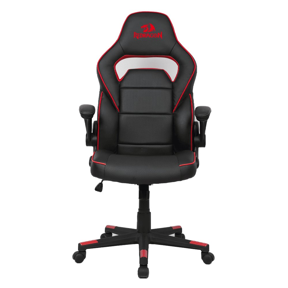 Redragon Assassin C501 Gaming Chair | PU · Plywood Frame · 30-Density Foam | Adjustable PU-Padded Armrests · 90-180° Recline | Class 3 Gas Lift · 350 mm Nylon Base · 50 mm Casters | Red