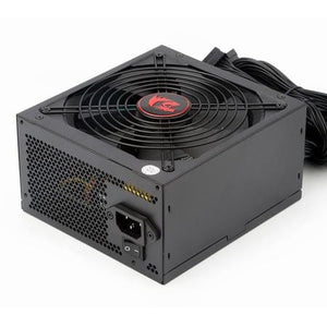 Redragon RGPS GC-PS002 600W ATX Power Supply | 80 PLUS Bronze | Active PFC · Non-Modular | 140 mm Fan | 6× SATA · 2× Molex | Black