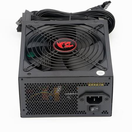Redragon RGPS GC-PS002 600W ATX Power Supply | 80 PLUS Bronze | Active PFC · Non-Modular | 140 mm Fan | 6× SATA · 2× Molex | Black