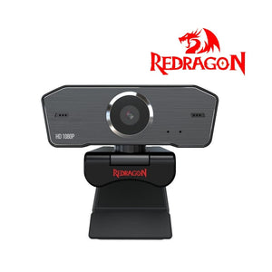 Redragon GW800 Hitman 1080p Streaming Webcam | 1920 × 1080 · 30 fps · MJPEG/YUY2 | 72° Diagonal FOV · Fixed Focus from 50 cm | Built-in Dual Stereo Microphone | 360° Horizontal · 90° Vertical Rotation
