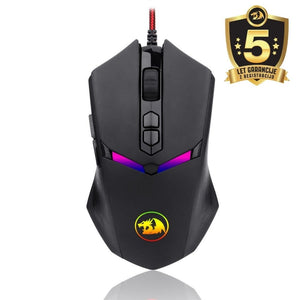 Redragon M602 Griffin RGB Wired Gaming Mouse | Up to 7200 DPI (250-8000 via Software) | 9 Programmable Buttons | 1000Hz Polling | 5 Memory Profiles | RGB Backlight | 1.8m Cable
