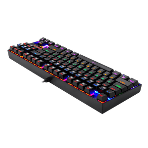 Redragon K552 Kumara TKL Mechanical Gaming Keyboard | 87 Keys | Outemu Red Linear Switches (40g, 2.0mm, 50M) | Hot-Swappable | Rainbow LED · 19 Modes | Metal-Alloy & ABS | 100% Anti-Ghosting | Splash-Proof | 0.88 kg
