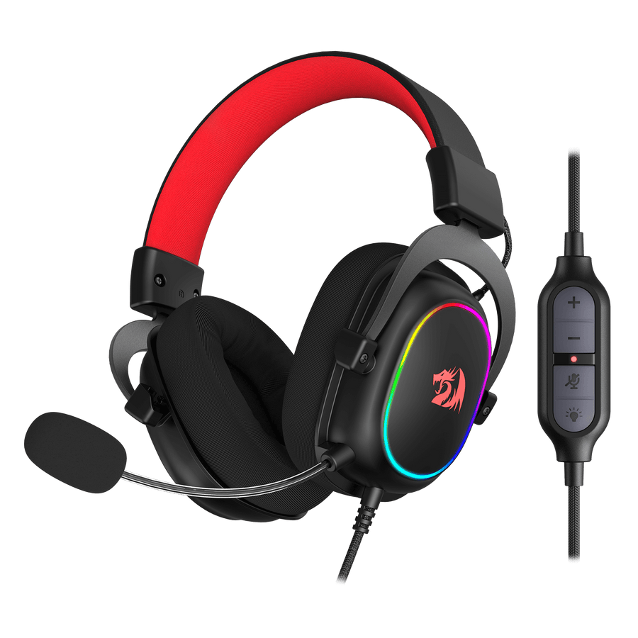 Redragon H510 Zeus-X RGB Wired Gaming Headset | 7.1 Surround Sound | 53mm Drivers | 50Hz-20kHz | 64Ω | USB Braided Cable