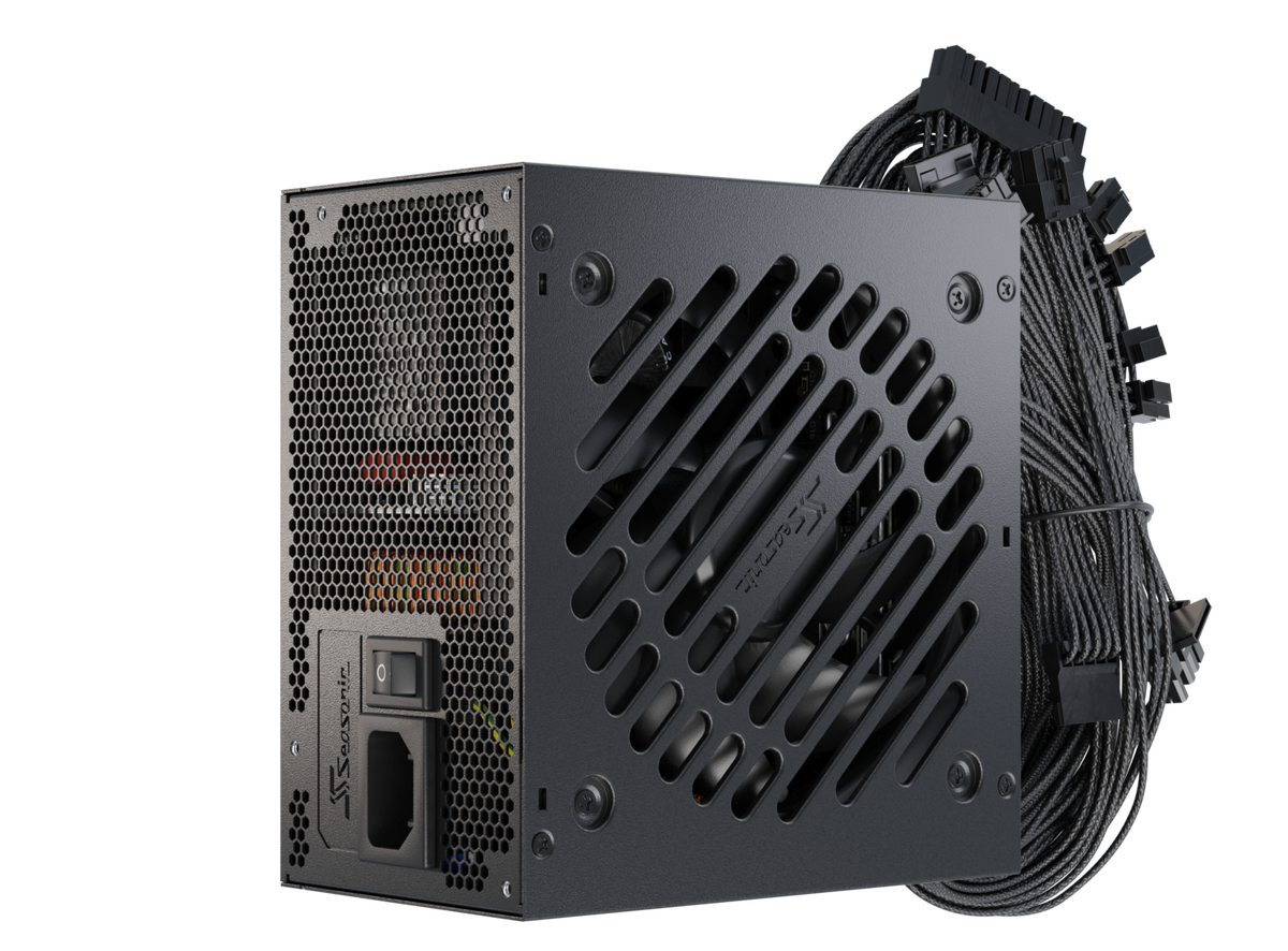 Seasonic CORE GC-750 750W Power Supply | 80 PLUS Gold · ATX 3.1 · PCIe 5.1 | 12V-2x6 Connector | 120mm Hydro Dynamic Bearing Fan · S²FC | Braided Fixed Cables | 5-Year Warranty