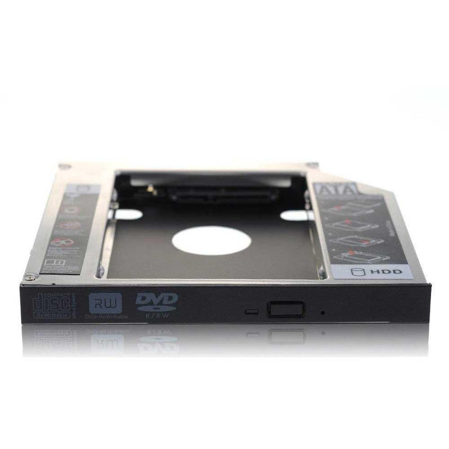 12.7 mm SATA Hard Drive Caddy | 2nd HDD / SSD Optical Bay Adapter | For 2.5-Inch Drives | Laptop DVD-ROM Bay | Brand New