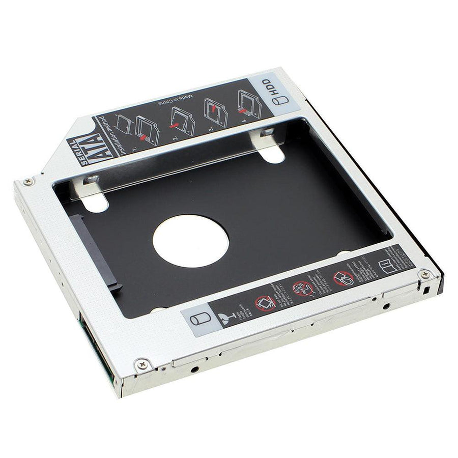 12.7 mm SATA Hard Drive Caddy | 2nd HDD / SSD Optical Bay Adapter | For 2.5-Inch Drives | Laptop DVD-ROM Bay | Brand New