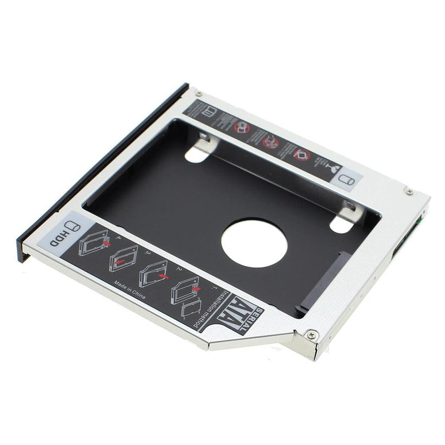 12.7 mm SATA Hard Drive Caddy | 2nd HDD / SSD Optical Bay Adapter | For 2.5-Inch Drives | Laptop DVD-ROM Bay | Brand New