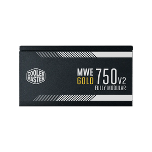 Cooler Master MWE Gold 750 V2 Fully Modular Power Supply 750W Black | 80+ Gold | 120mm HDB Fan | Semi-Fanless Low Noise | Dual EPS Connectors | Flat Black Cables | LLC + DC-DC Topology | 50°C Operating Resilience | Compact ATX
