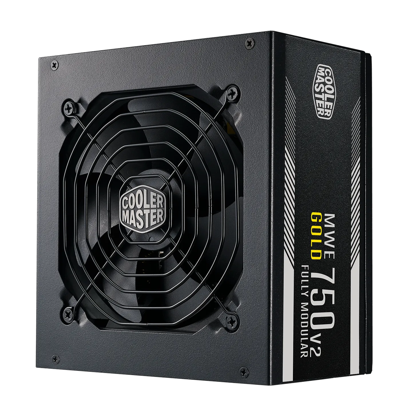 Cooler Master MWE Gold 750 V2 Fully Modular Power Supply 750W Black | 80+ Gold | 120mm HDB Fan | Semi-Fanless Low Noise | Dual EPS Connectors | Flat Black Cables | LLC + DC-DC Topology | 50°C Operating Resilience | Compact ATX