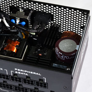 Lian Li SP750 | 750W 80+ Gold SFX Form Factor Power Supply | Fully Modular | Brushed Aluminum Housing | 92mm Hydraulic Bearing Fan | Zero RPM Mode | Japanese Capacitors | Braided Cables | Perfect for SFF / ITX / Mini-ITX Builds