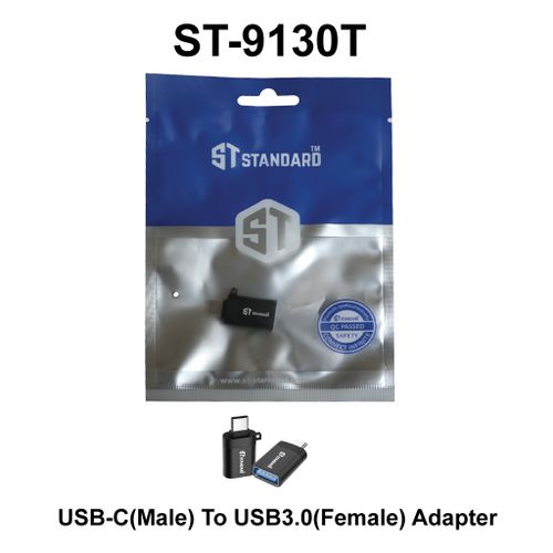 Standard ST-9130T USB OTG Adapter | USB 3.0 Type-A Female to USB Type-C Male | 5 Gbps | Aluminium Alloy Housing