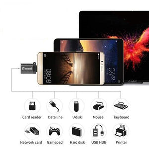 Standard ST-9130T USB OTG Adapter | USB 3.0 Type-A Female to USB Type-C Male | 5 Gbps | Aluminium Alloy Housing