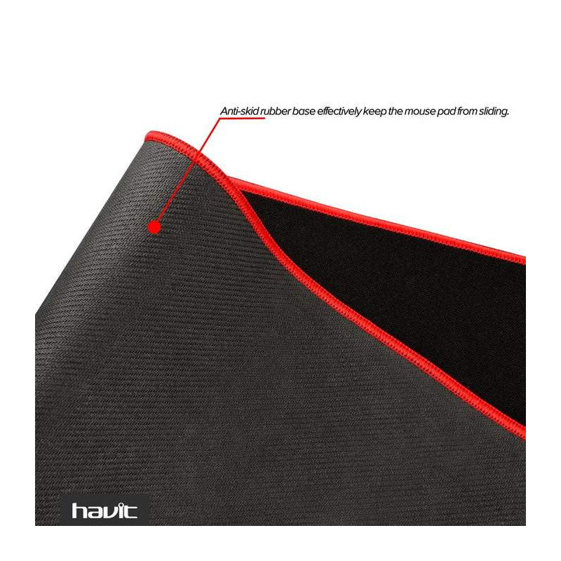 Havit HV-MP830 Extended Gaming Mouse Pad | 900 × 300 × 3 mm · 90 × 30 cm | Non-Slip Rubber Base | Black