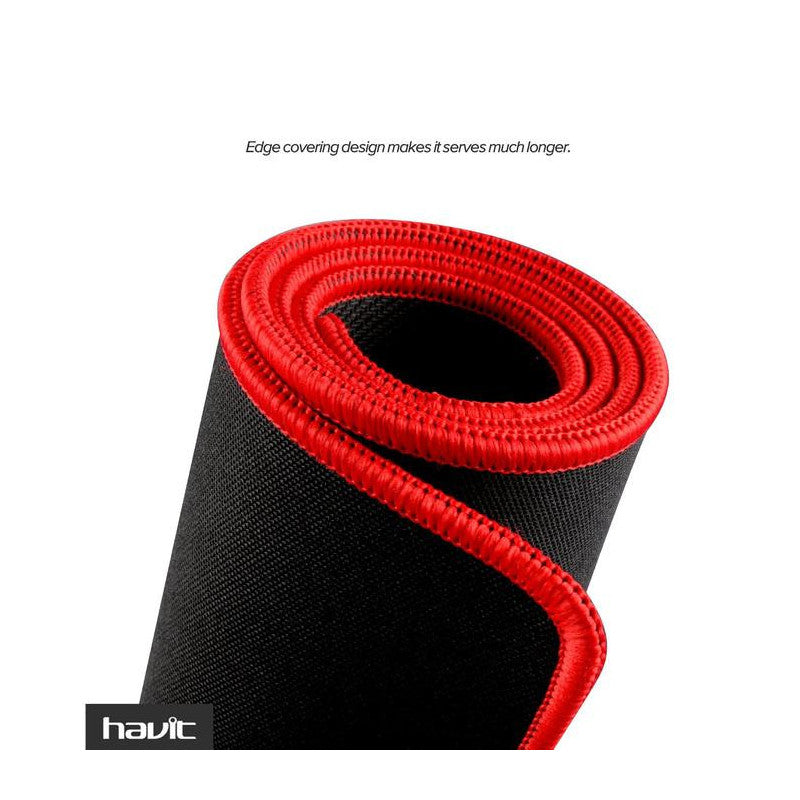 Havit HV-MP830 Extended Gaming Mouse Pad | 900 × 300 × 3 mm · 90 × 30 cm | Non-Slip Rubber Base | Black