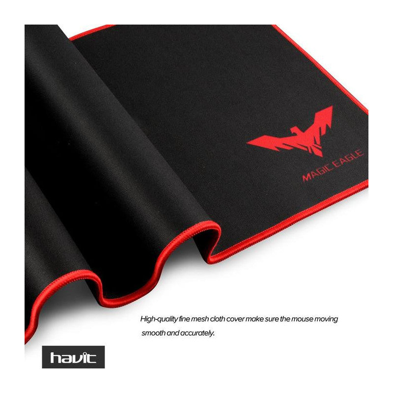 Havit HV-MP830 Extended Gaming Mouse Pad | 900 × 300 × 3 mm · 90 × 30 cm | Non-Slip Rubber Base | Black
