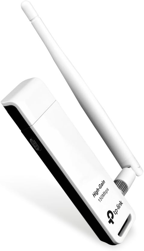 TP-Link TL-WN722N 150Mbps High Gain Wireless N USB Adapter | 802.11b/g/n · 2.4GHz | 4dBi Omni-Directional Antenna | USB 