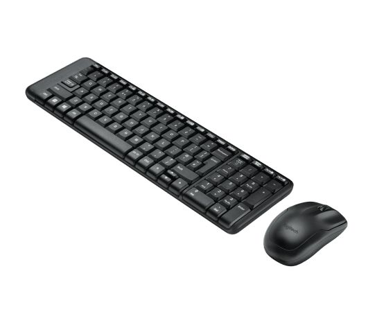 Logitech MK220 Compact Wireless Keyboard and Mouse Combo | Advanced 2.4GHz Wireless · USB Receiver · 10 m Range | Compac