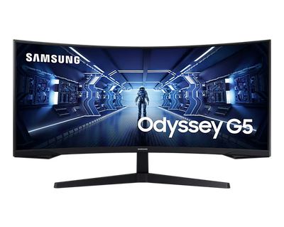 Samsung Odyssey G5 LC34G55T | 34" UltraWide WQHD Curved Gaming Monitor | 165Hz | 1ms | FreeSync Premium