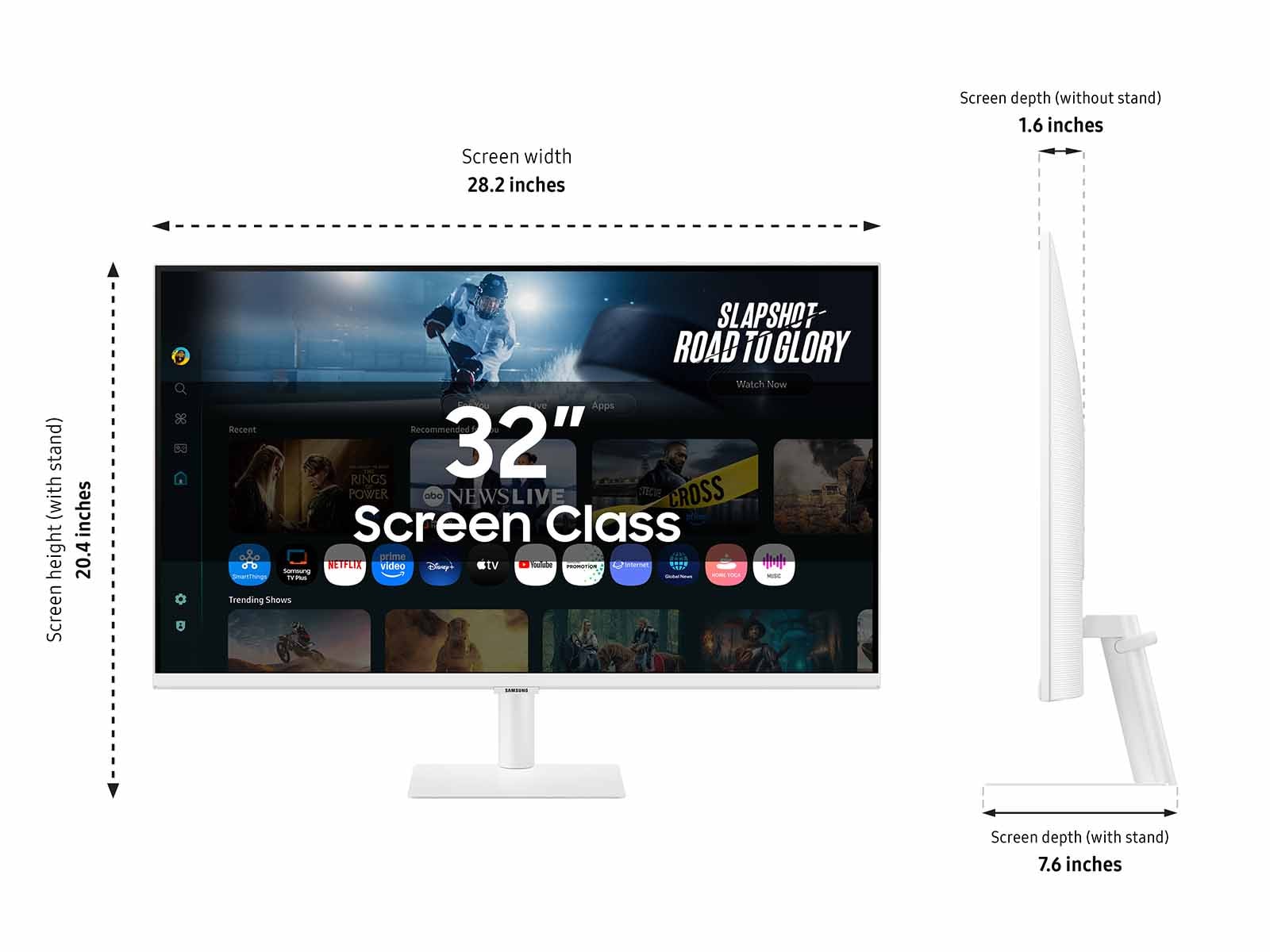 Samsung SMART 32-Inch Monitor | Black